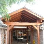 covered walkway to patio