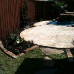 Garden with Outdoor Pond and Rock Patio