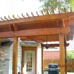 Pergola in the backyard